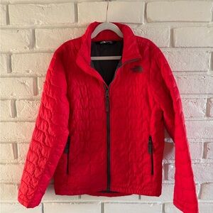 The North Face Kids Quilted Red Puffer Jacket S 7/8